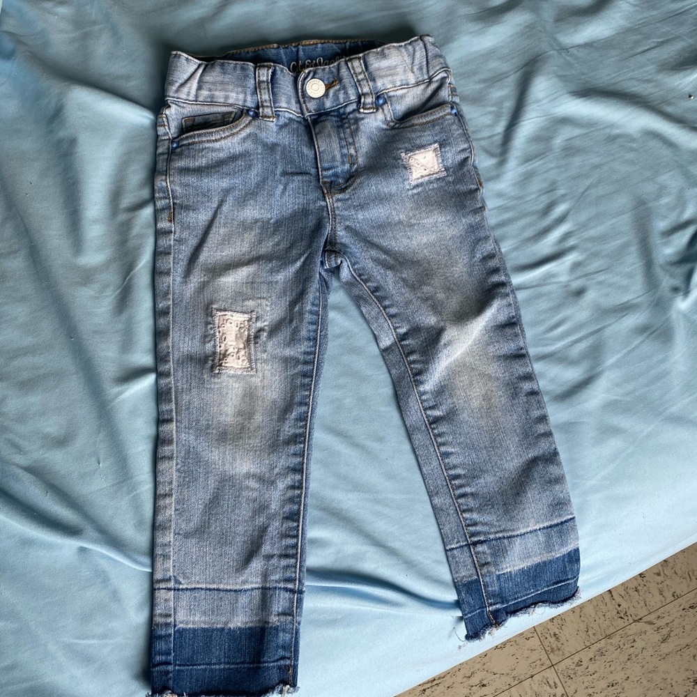 Acid washed toddler jeans